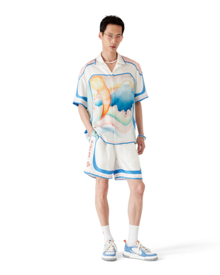 Fuji Dream Short Sleeve Silk Shirt