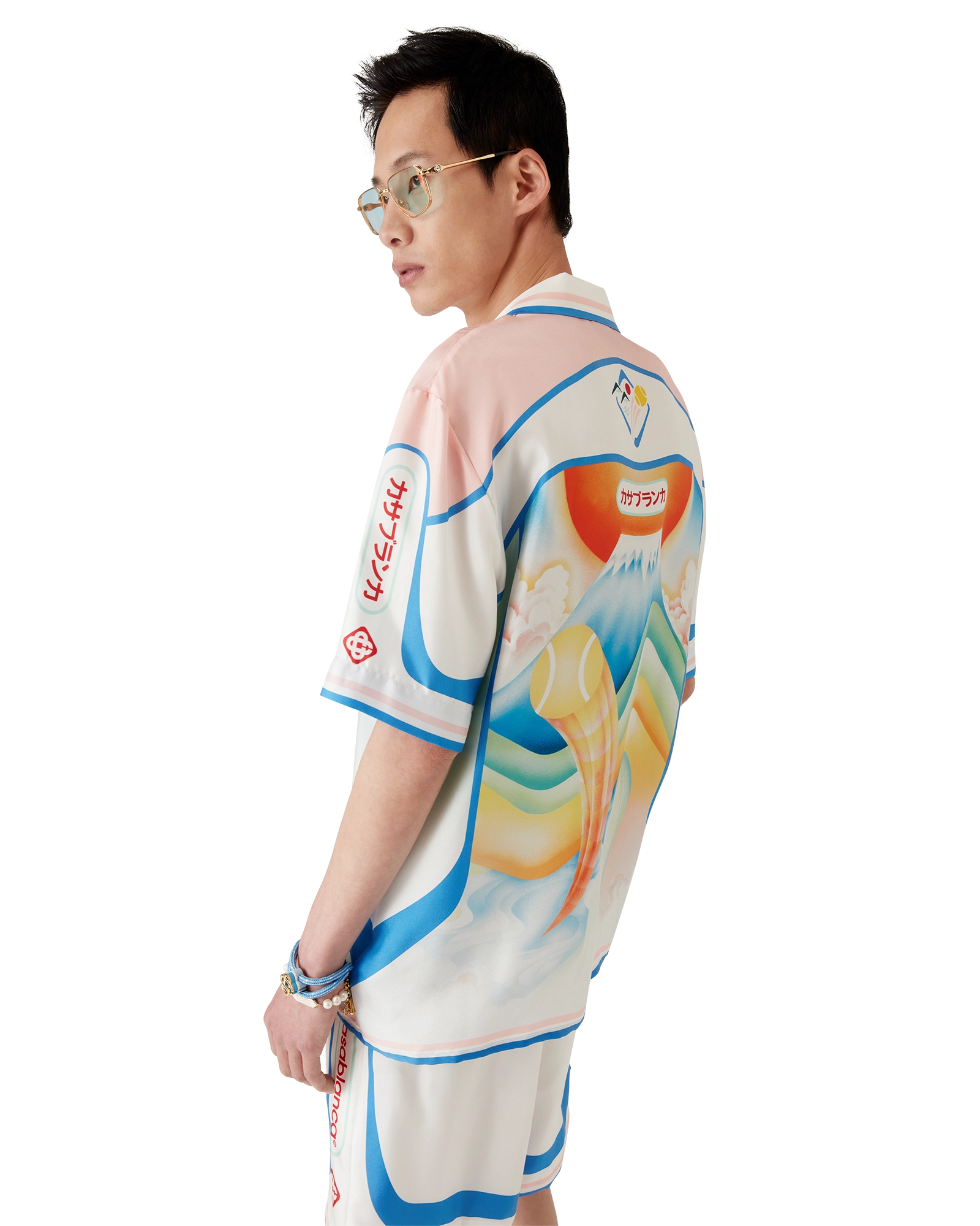 Fuji Dream Short Sleeve Silk Shirt