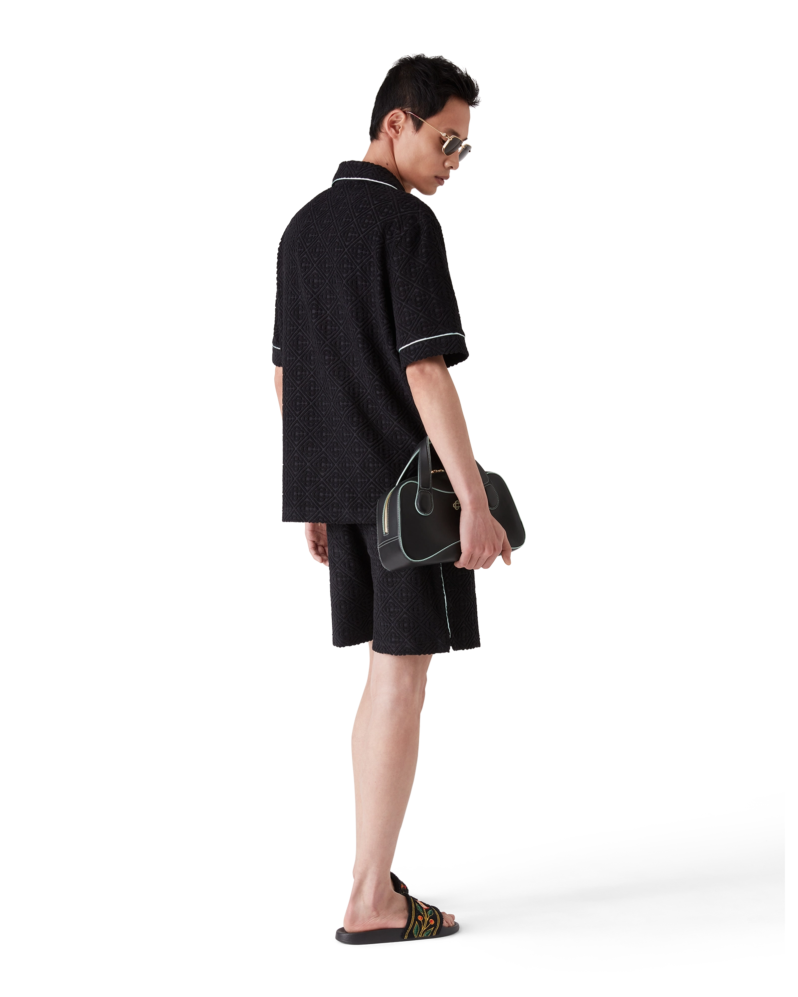 Monogram Jacquard Short Sleeve Towelling Shirt