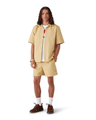Cotton Monogram Jacquard Short Sleeve Shirt