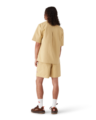 Cotton Monogram Jacquard Short Sleeve Shirt