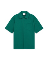 Cotton Monogram Short Sleeve Jacquard Shirt