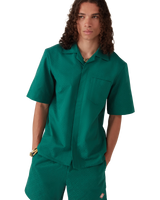 Cotton Monogram Short Sleeve Jacquard Shirt