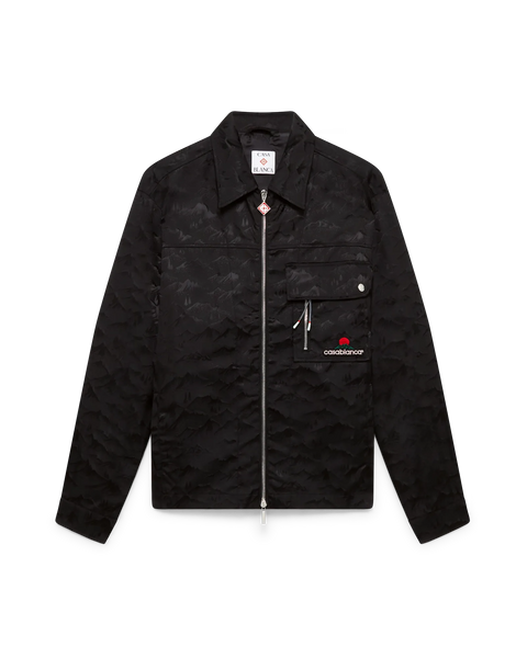 CASABLANCA 雲と星の長袖シャツ Nylon Mountain Short Sleeve Camo Zip Shirt – Casablanca