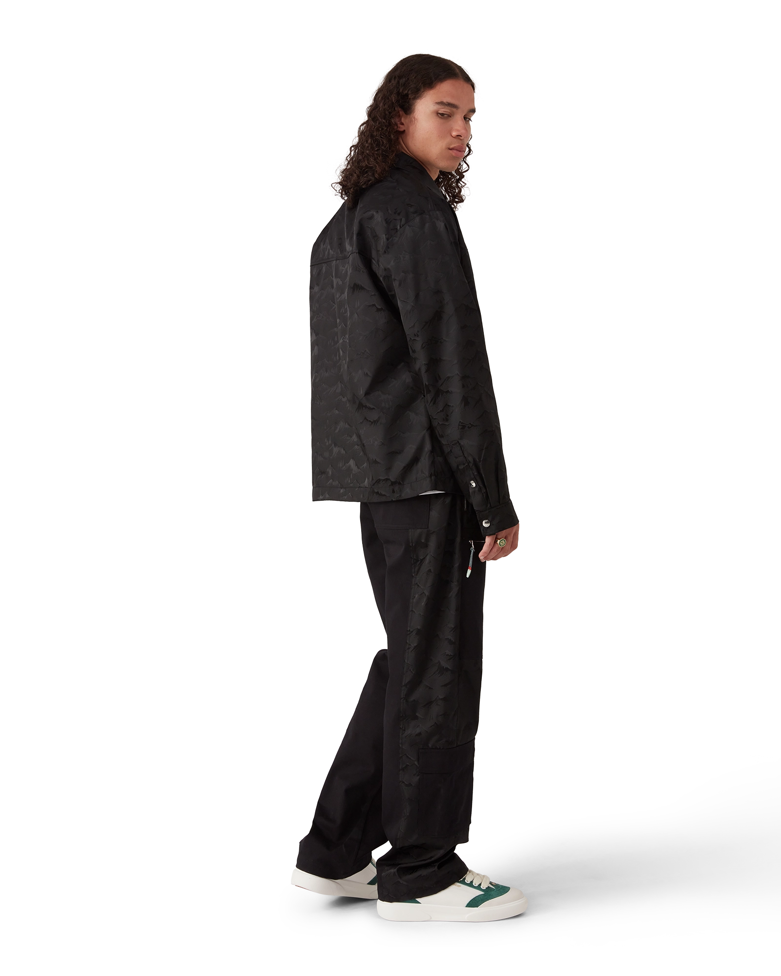 Nylon Mountain Short Sleeve Camo Zip Shirt