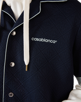 Monogram Jacquard Knit Short Sleeve Shirt