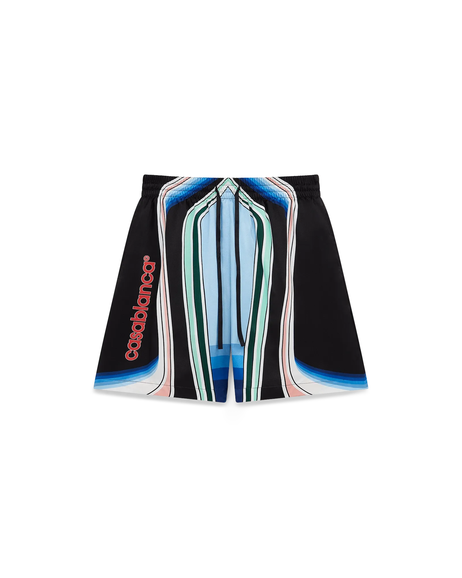 Graphic Mountain Silk Shorts