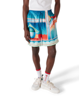 Galaxy Court Silk Shorts