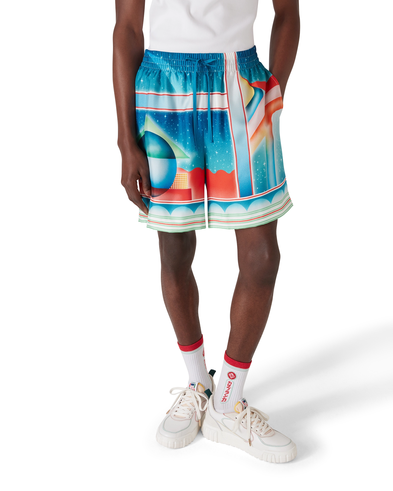 Galaxy Court Silk Shorts