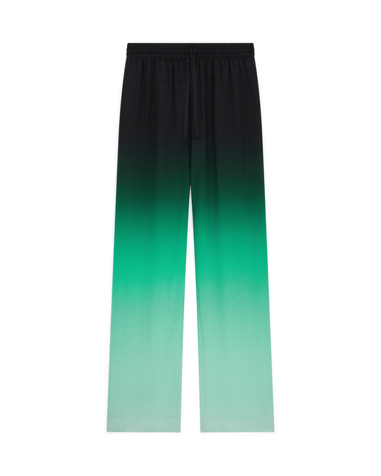 Gradient Ping Pong Jacquard Silk Trousers