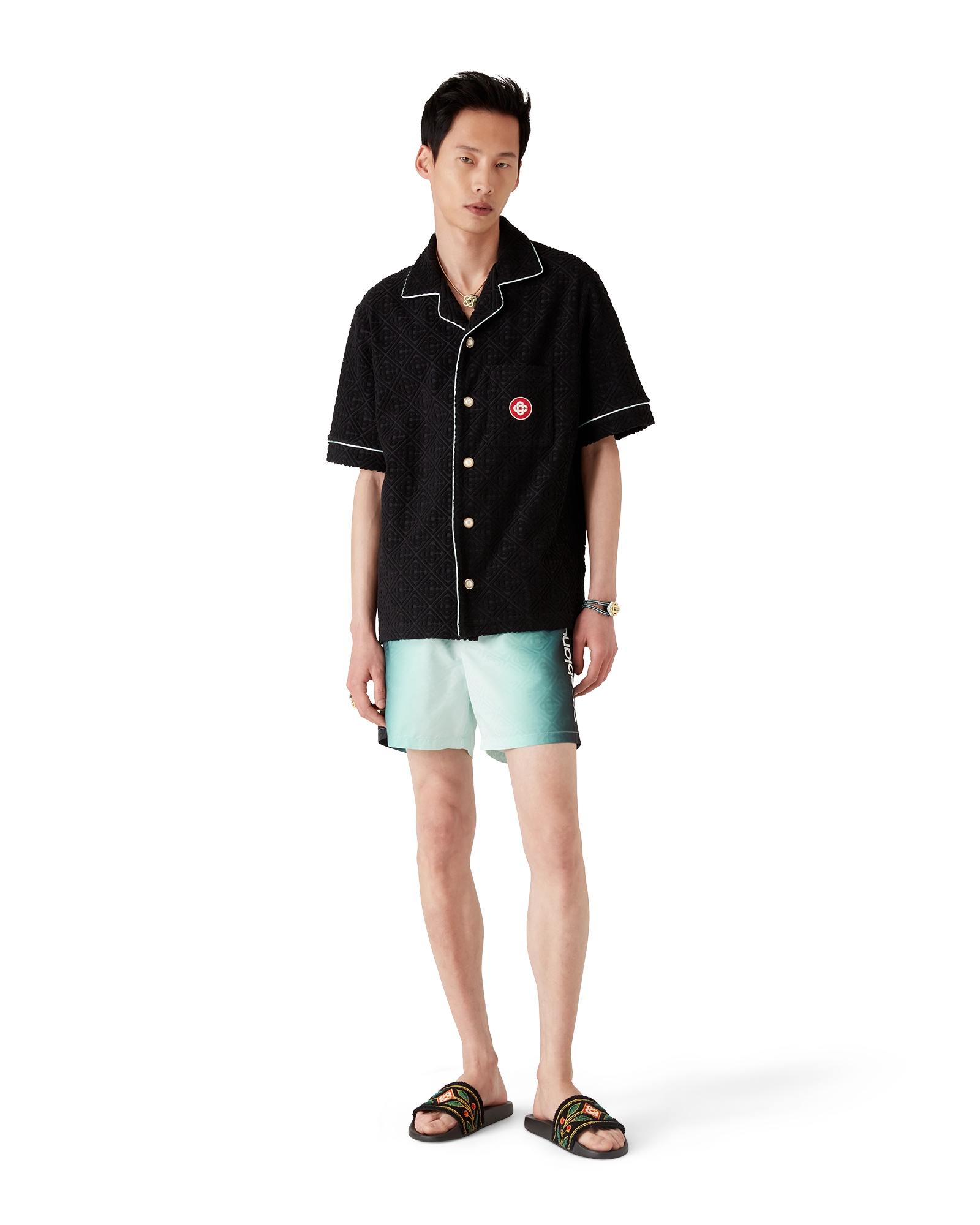 Gradient Monogram Jacquard Swim Shorts