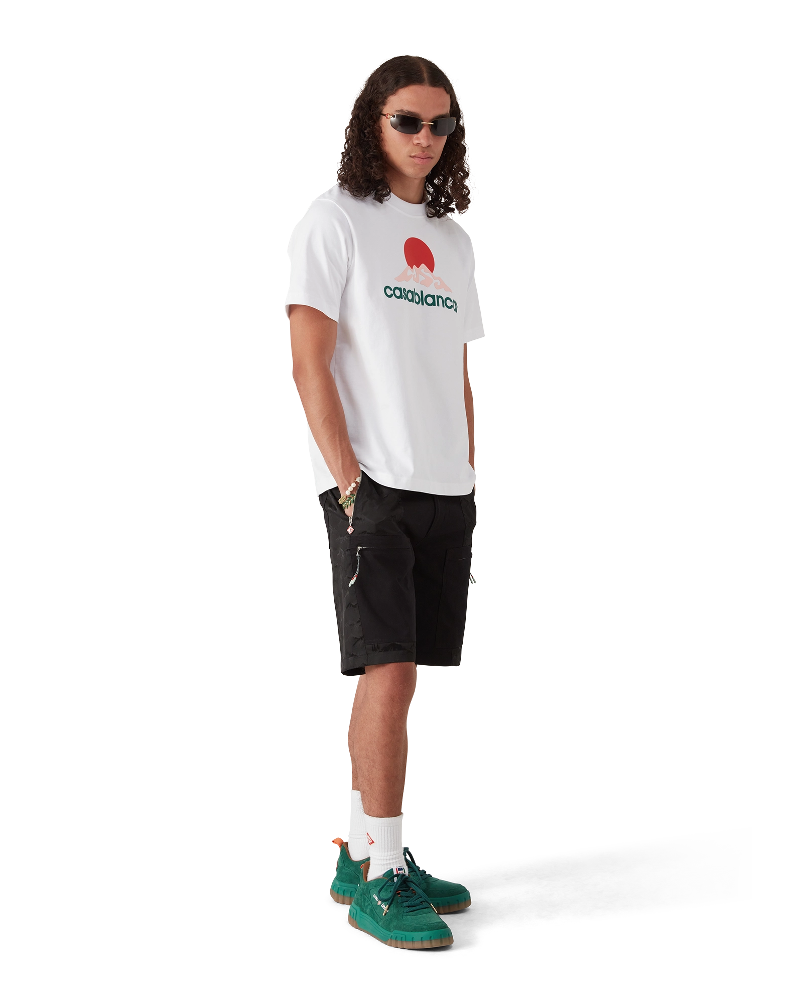 Nylon Mountain Camo Cargo Shorts