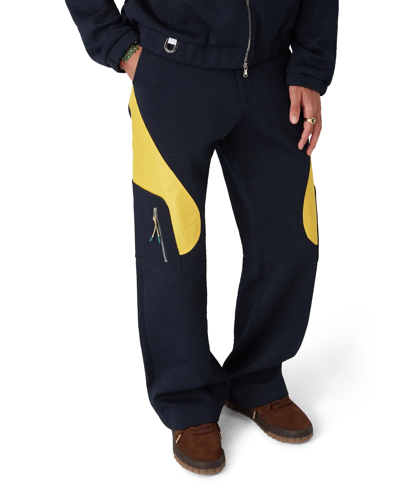 Monogram Jacquard Knit Trousers