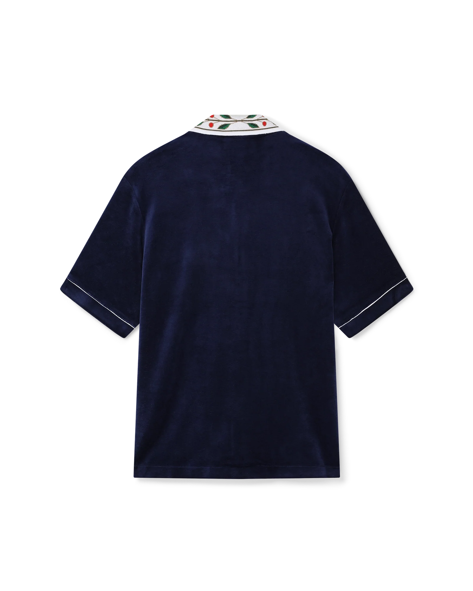Chemise à manches courtes en velours Laurel