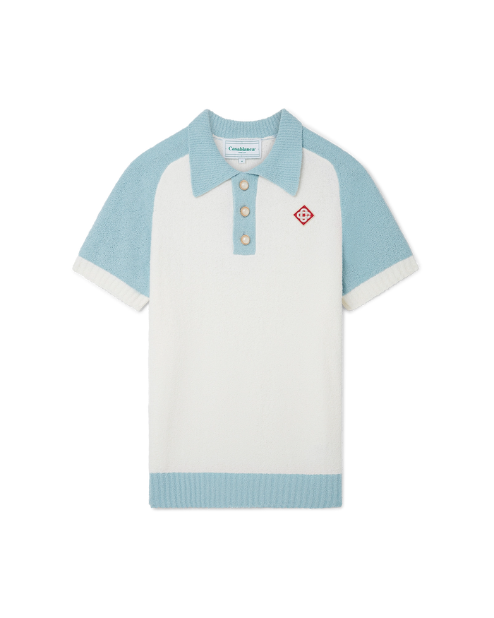 Raglan Boucle Polo Shirt