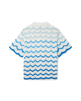 Wavy Gradient Crochet Shirt