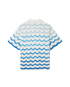 Wavy Gradient Crochet Shirt