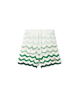 Wavy Gradient Crochet Shorts