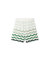 Wavy Gradient Crochet Shorts