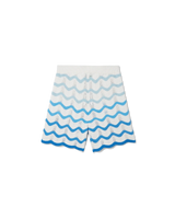 Wavy Gradient Crochet Shorts