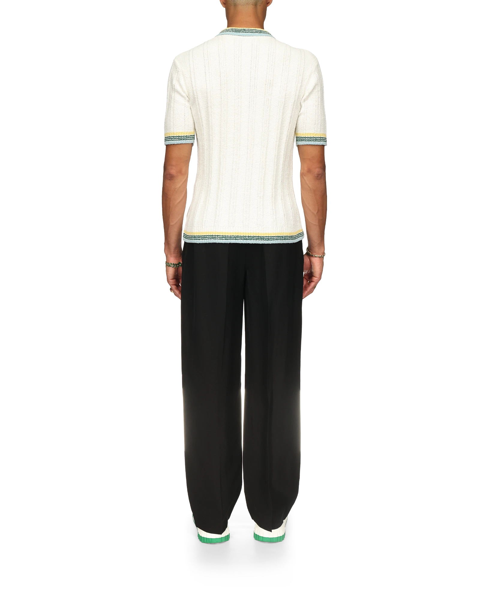 Rib Boucle Polo Shirt