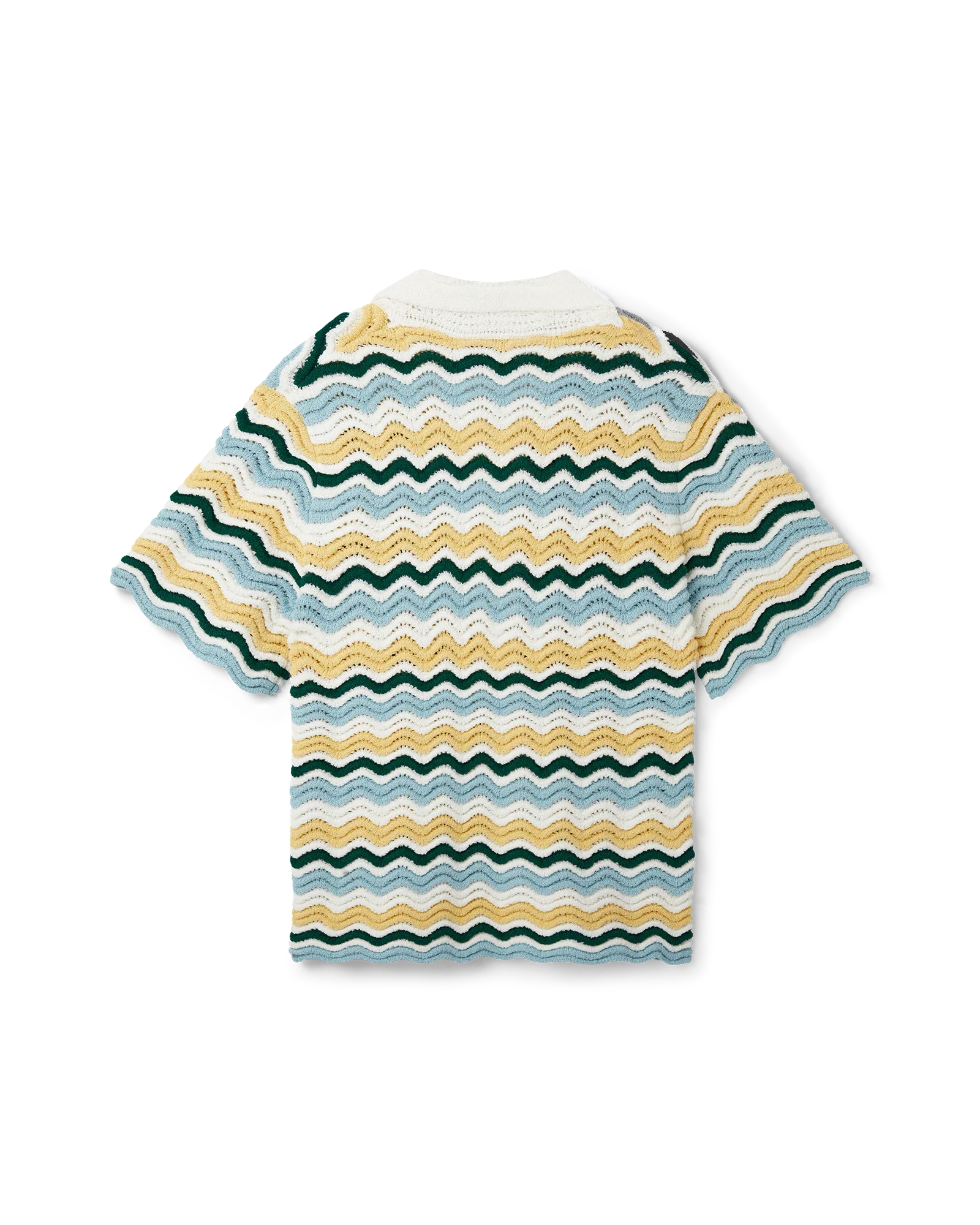 Wavy Short Sleeve Boucle Shirt