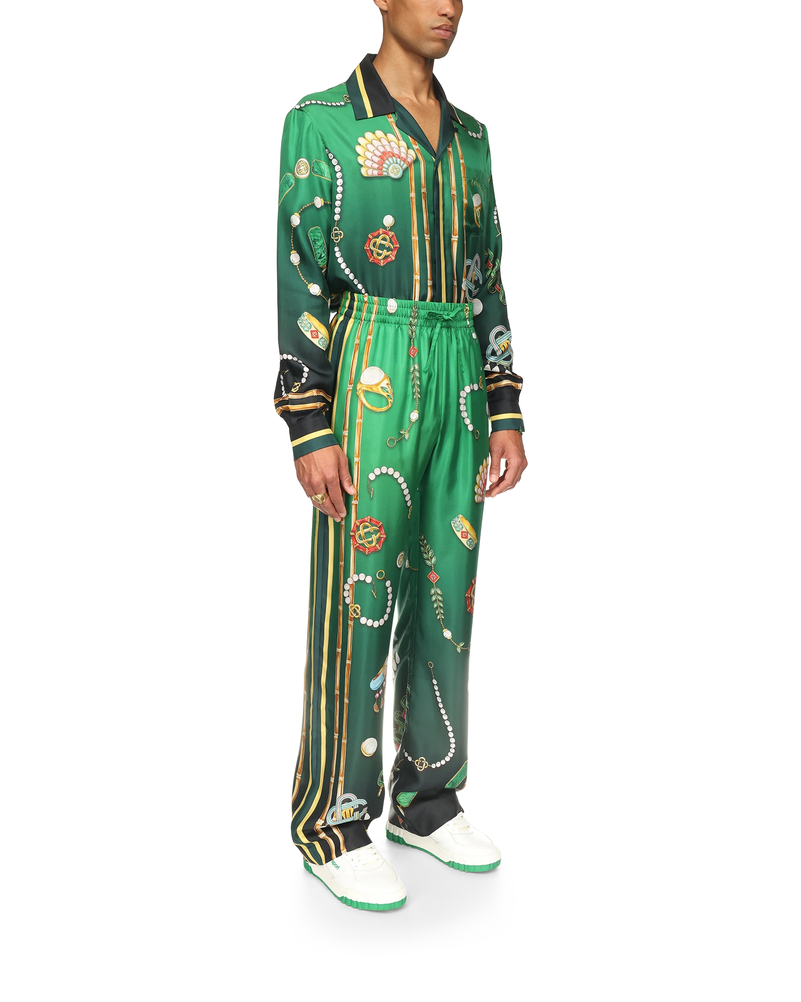 La Boite A Bijoux Silk Trousers