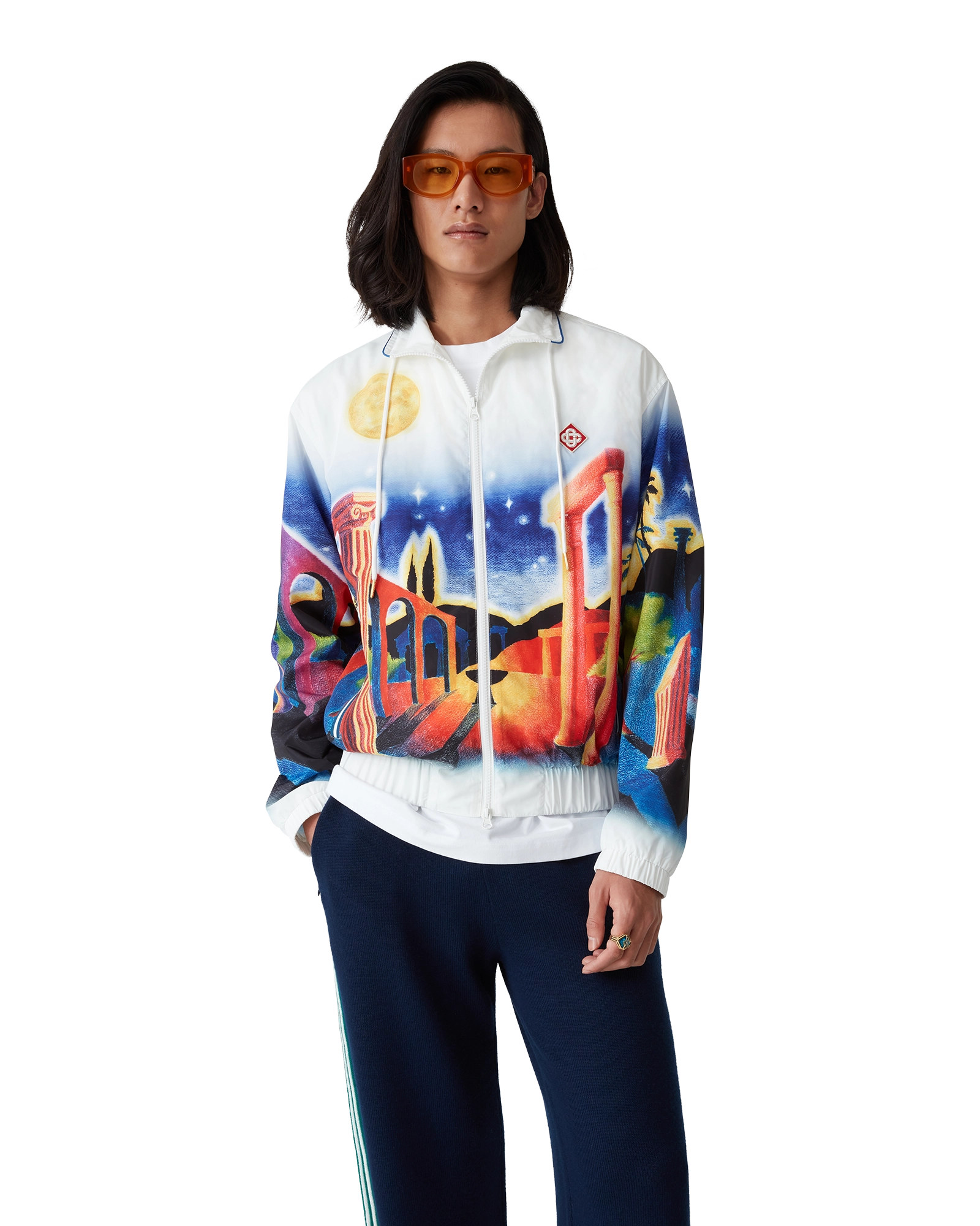 Midnight Acropolis Windbreaker Jacket