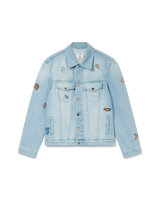 Embroidered Motif Denim Jacket