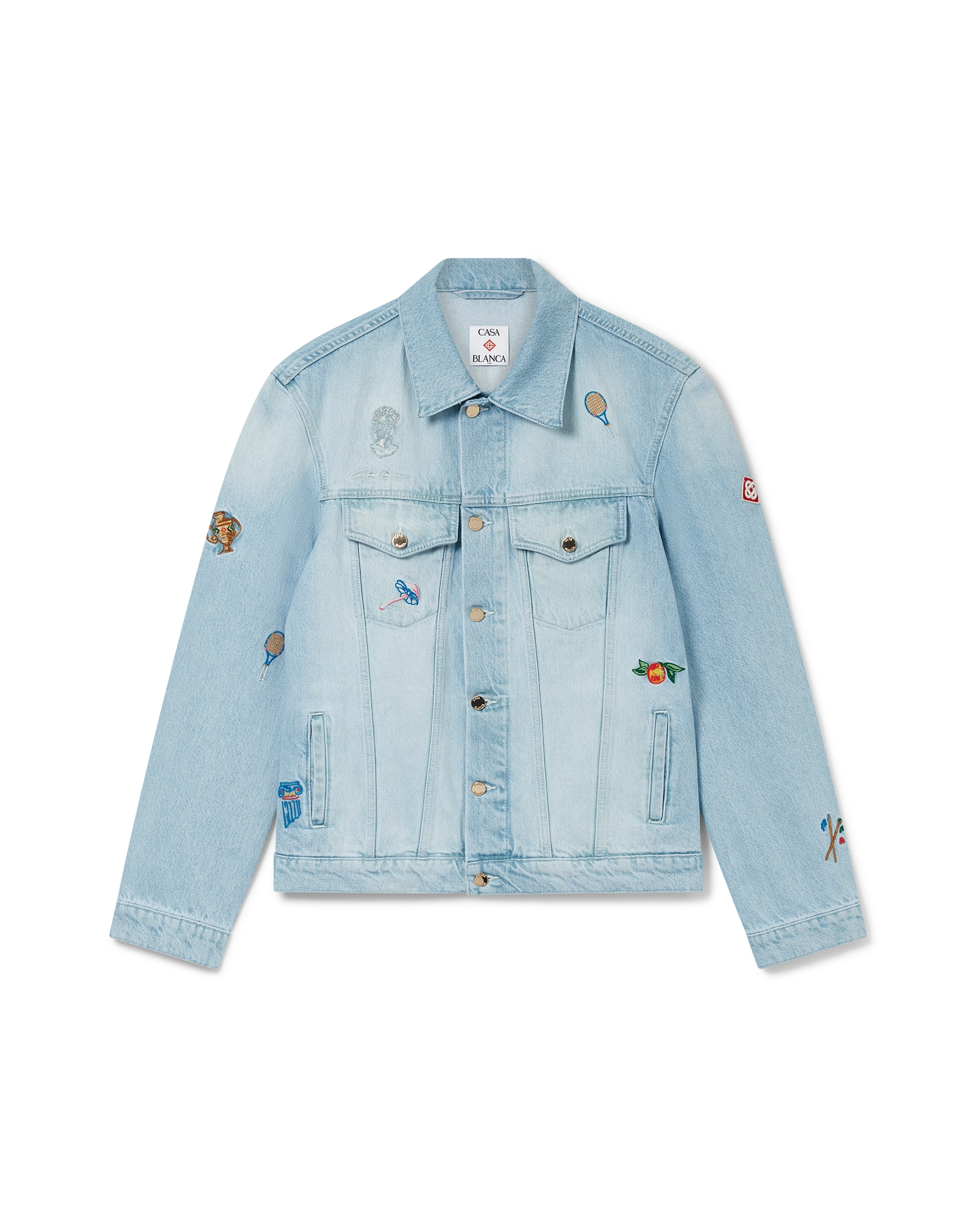 Embroidered Motif Denim Jacket