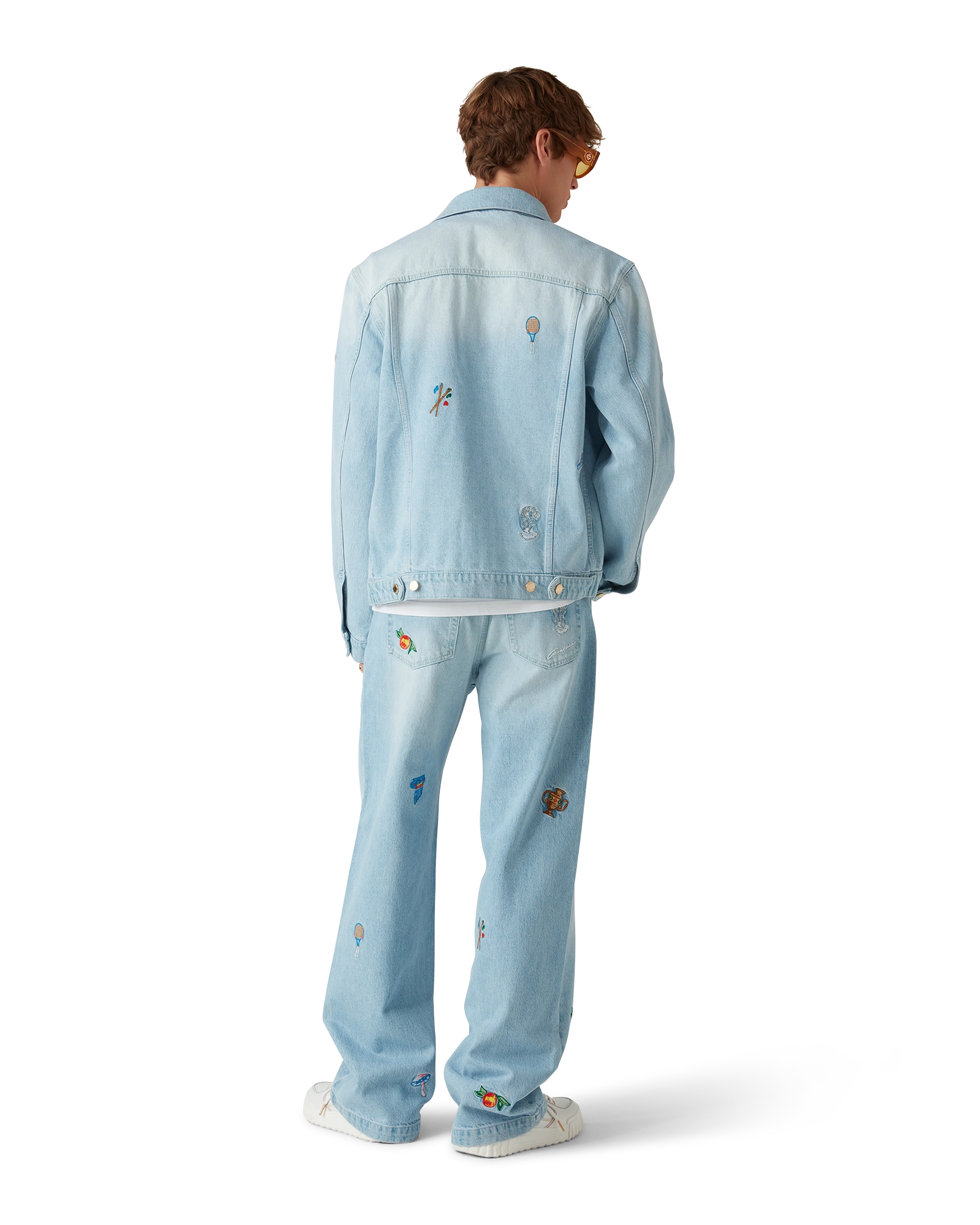 Embroidered Motif Denim Jacket