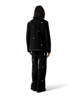 Embroidered Motif Wool Tailored Jacket