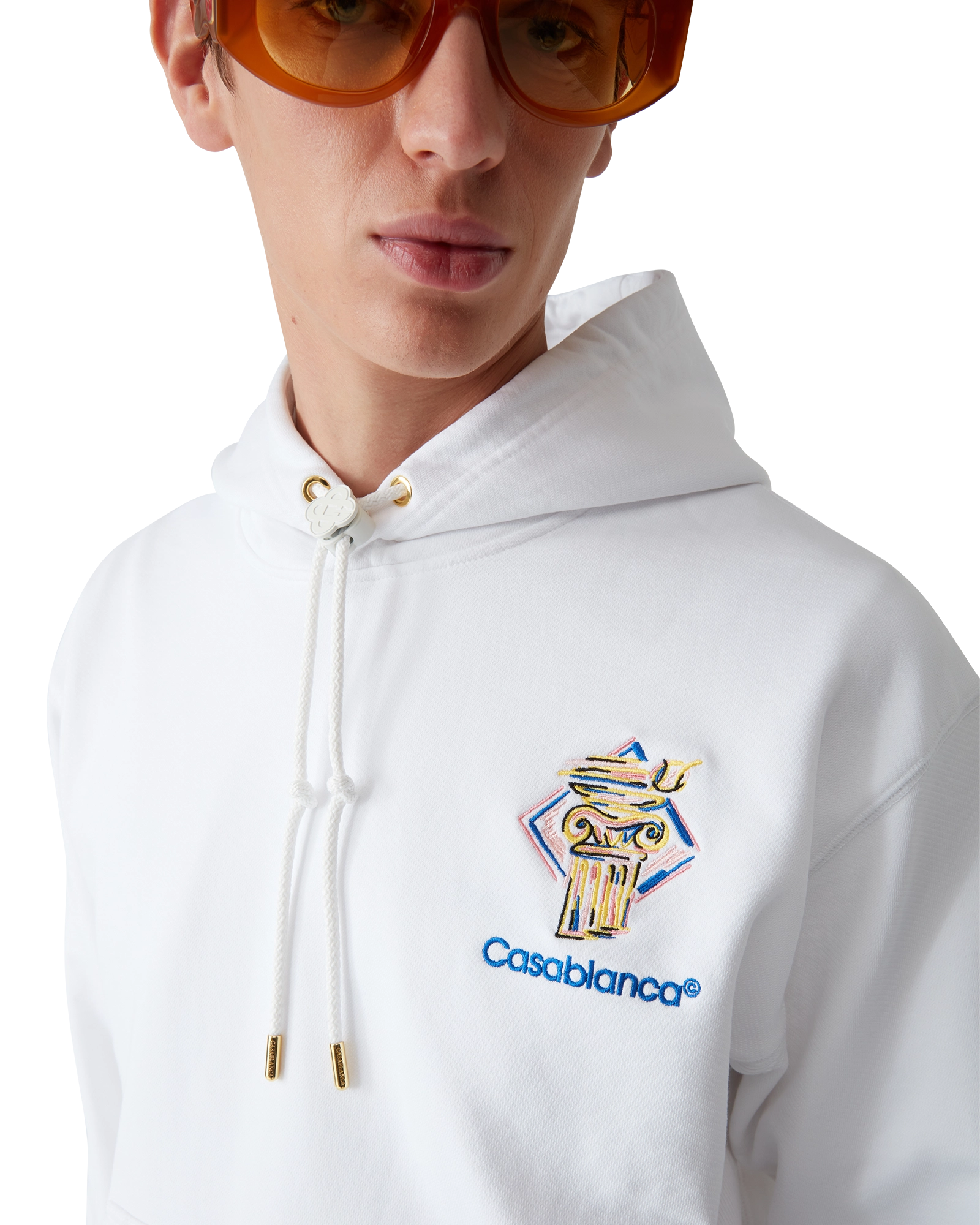 Diamond Column Hooded Sweatshirt