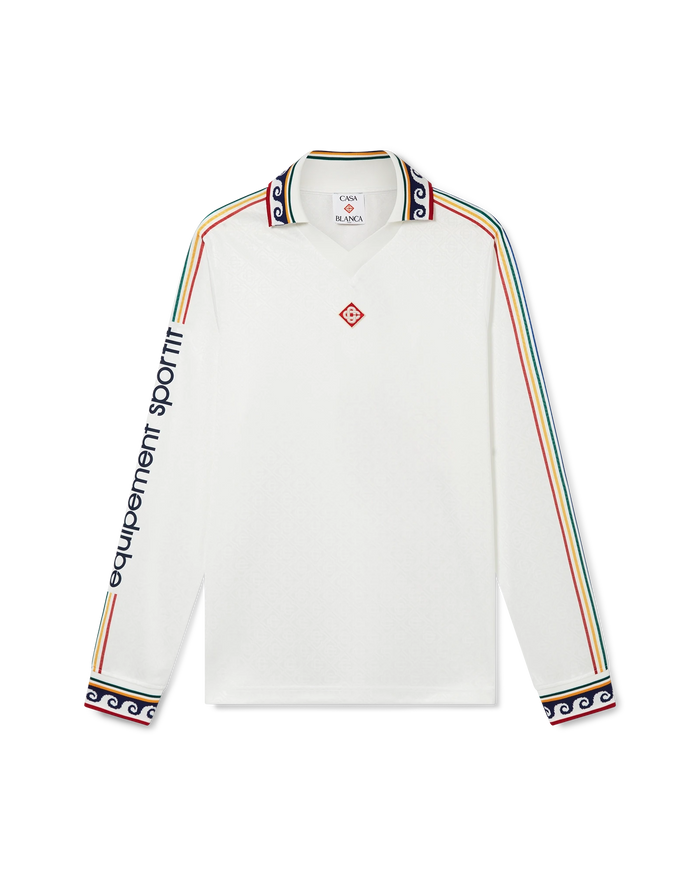 Jacquard Monogram Football Long Sleeve Shirt – Casablanca Jacquard Monogram Football Long Sleeve Shirt – Casablanca