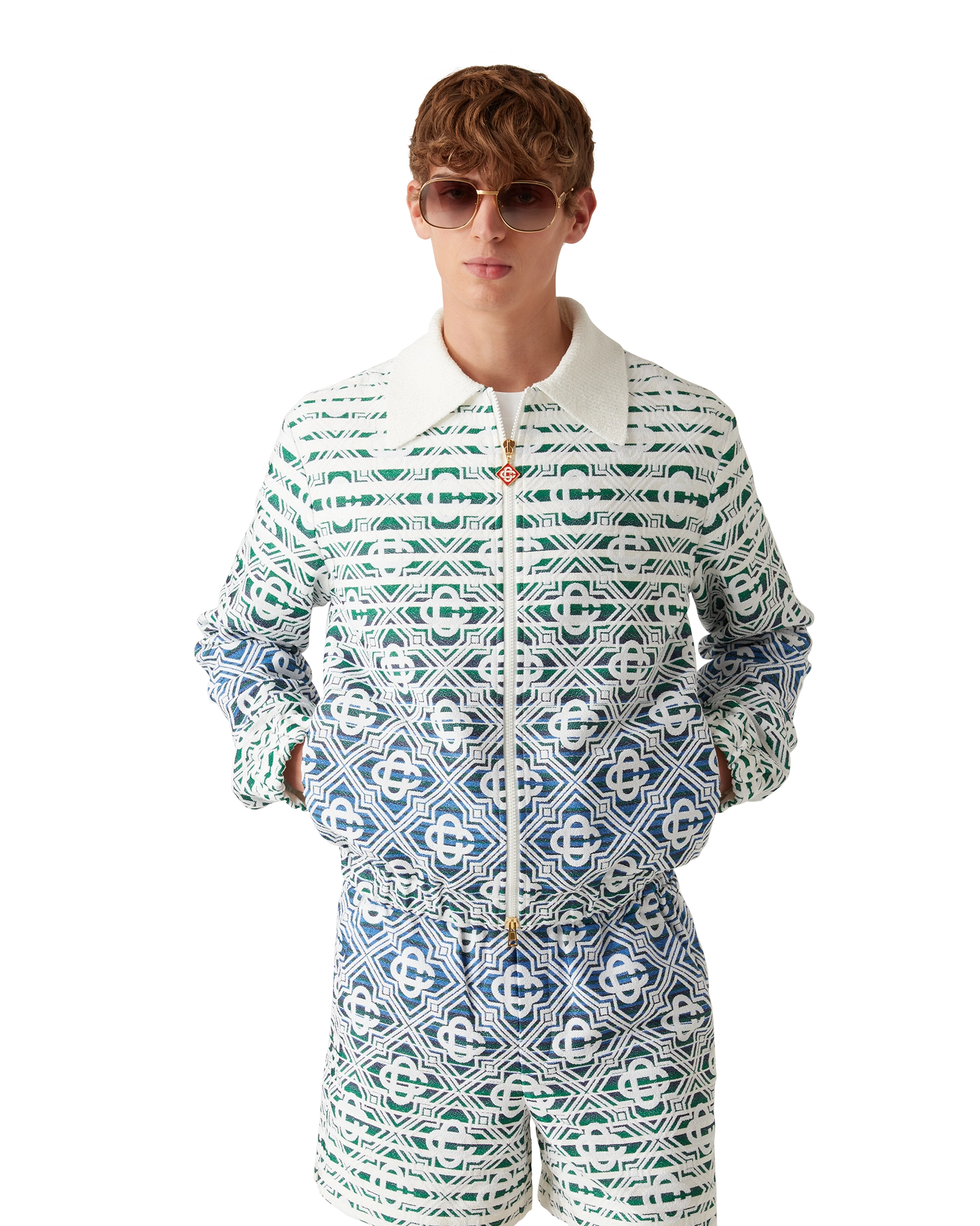 Monogram Gradient Towelling Jacket