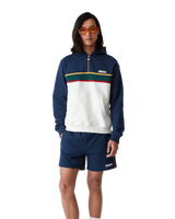 Colourblock Quarter Zip Hooded Sweatshirt