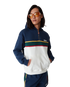 Colourblock Quarter Zip Hooded Sweatshirt