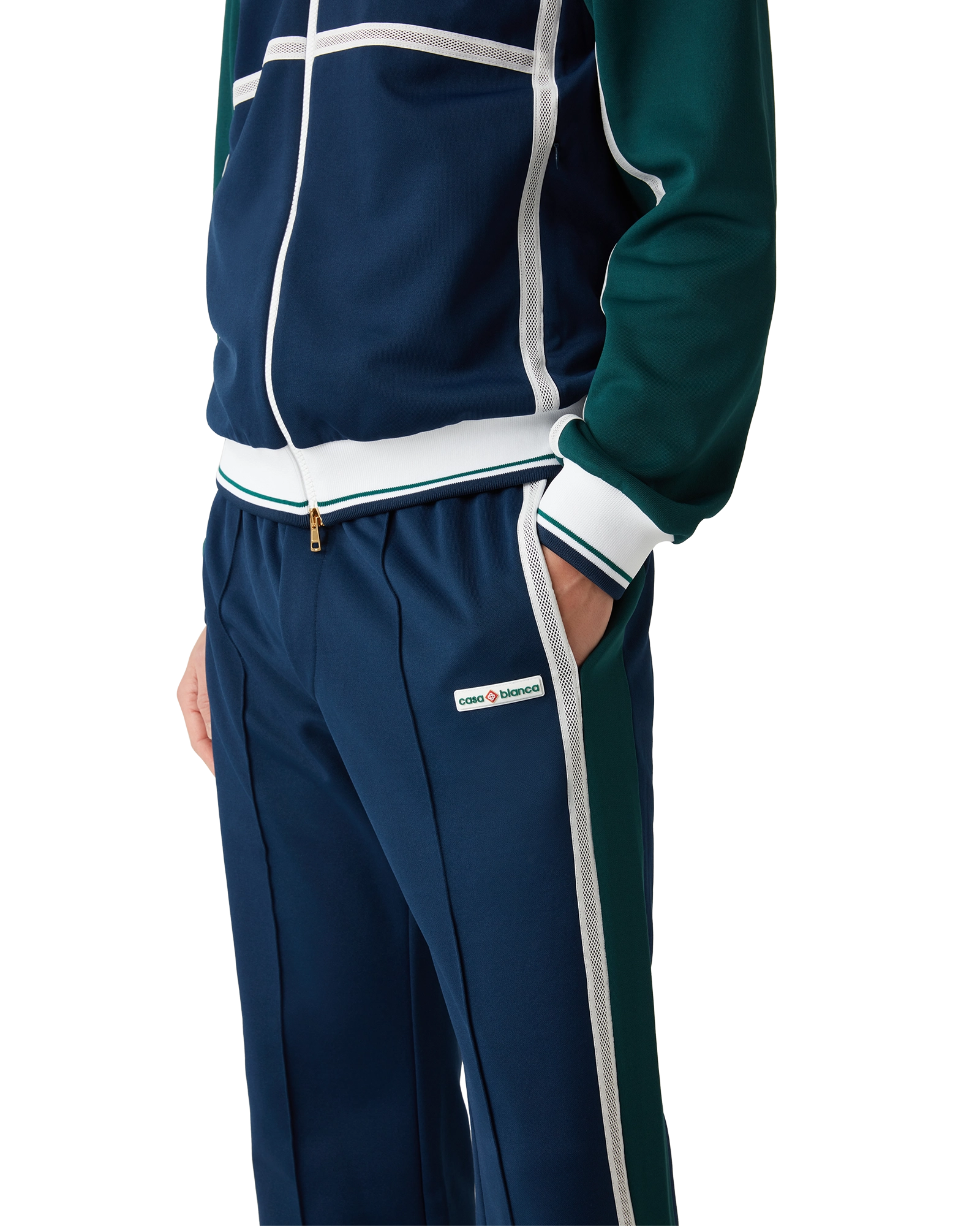 Mesh Tape Track Pants