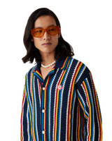 Crochet Stripe Shirt