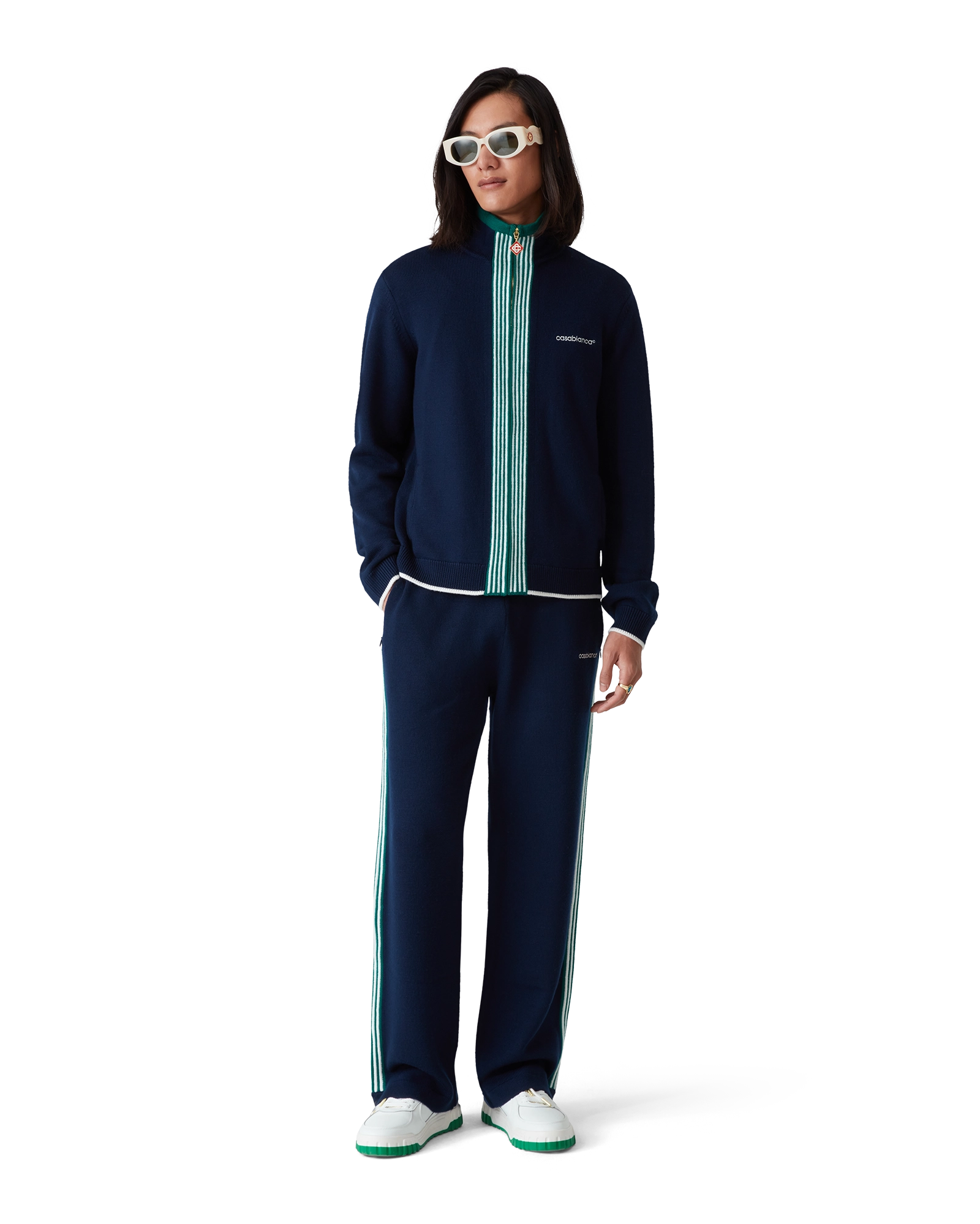 Knit Tennis Track Jacket