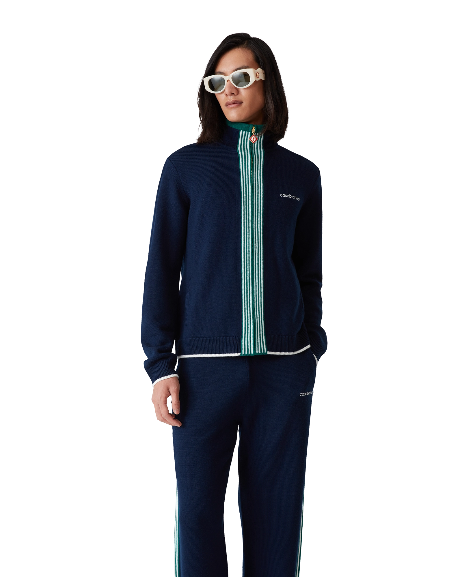 Knit Tennis Track Jacket