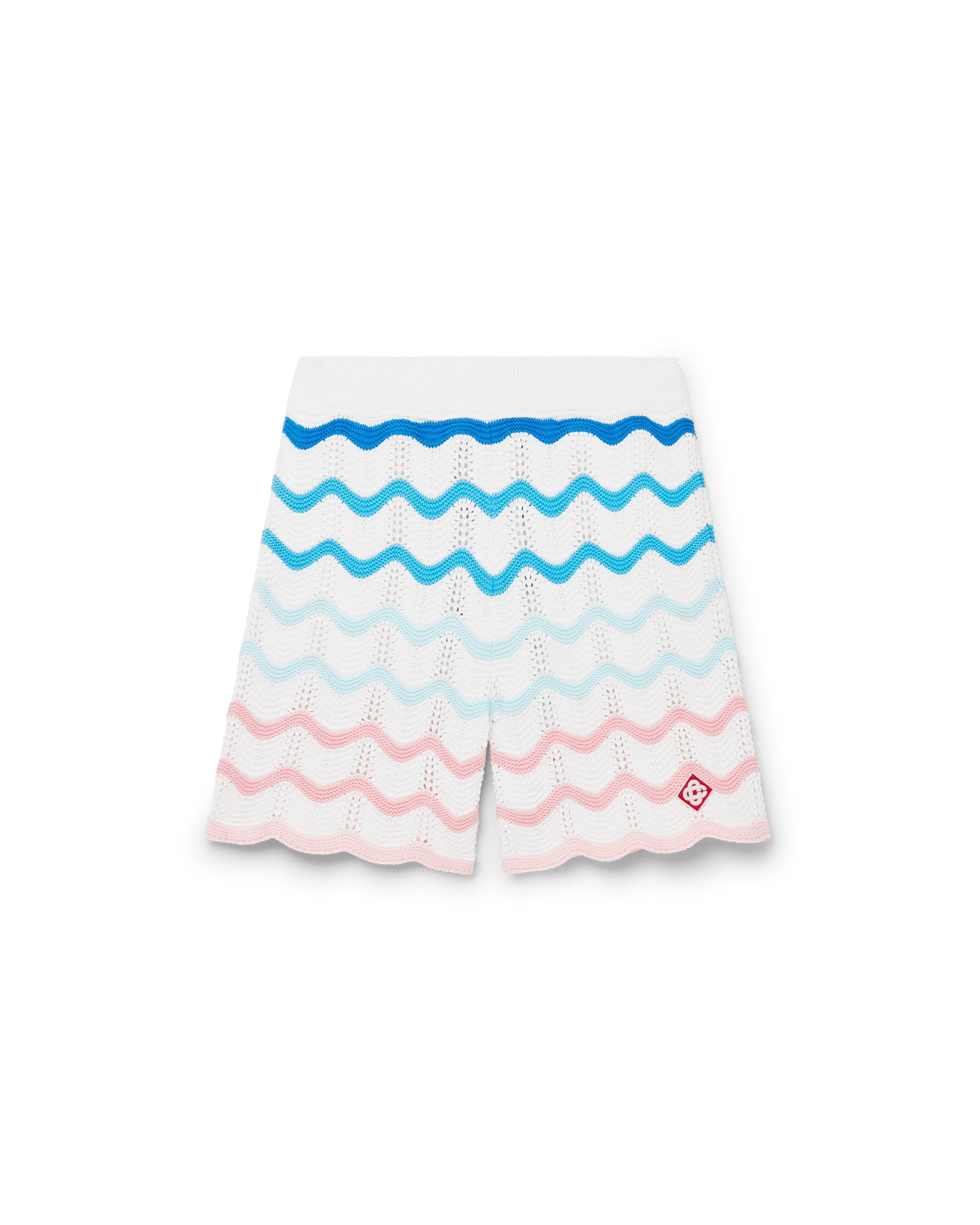 Gradient Wave Crochet Shorts