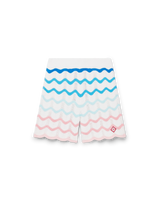 Gradient Wave Crochet Shorts