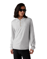 Crystal Monogram Knit Polo Shirt