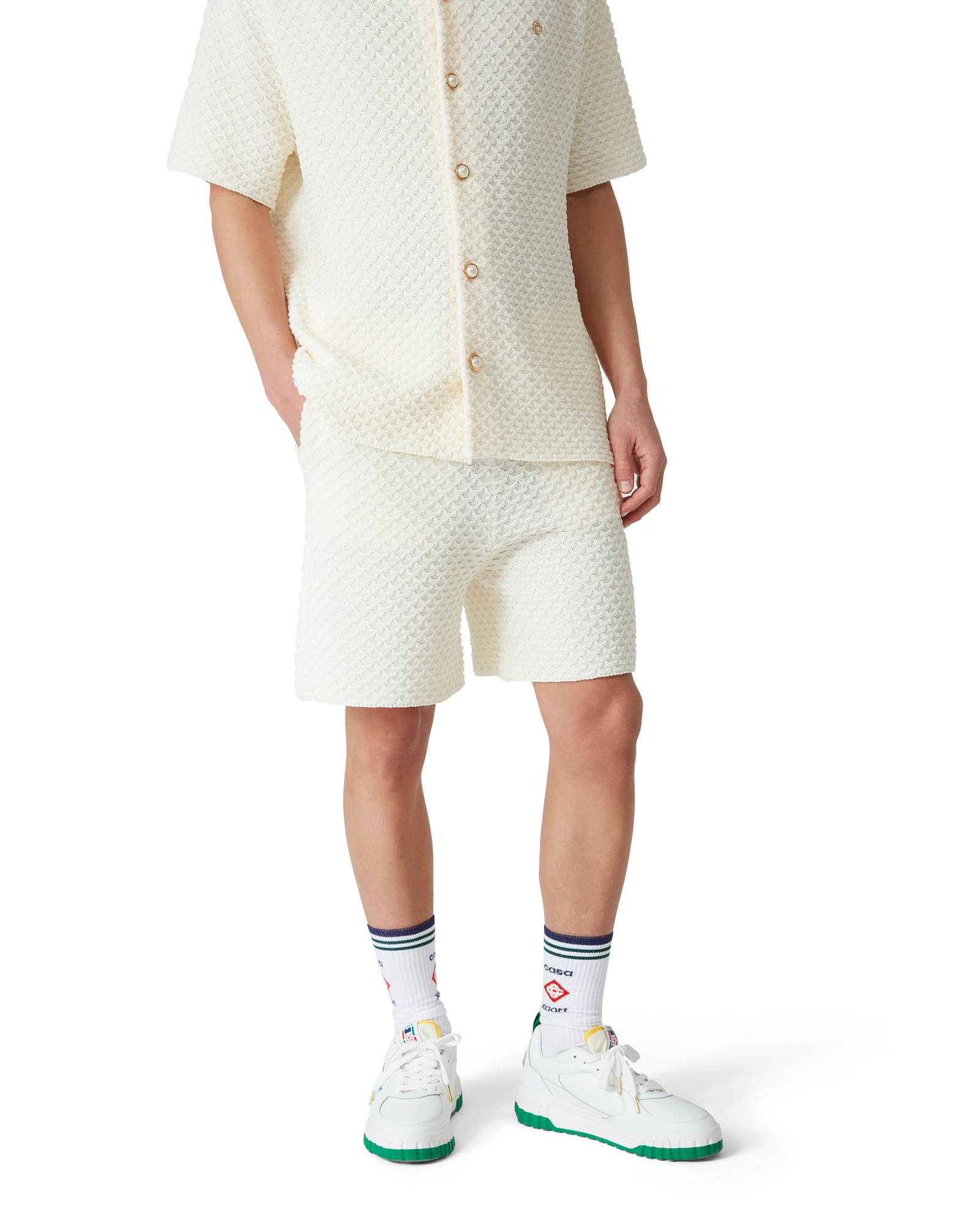 Textured Knitted Shorts