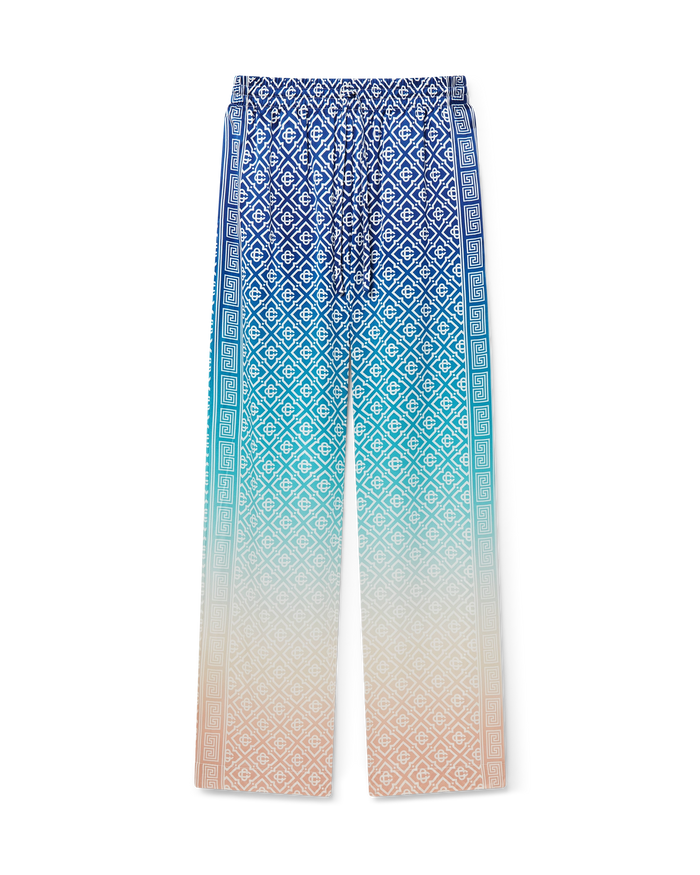 Jacquard Gradient Silk Trousers