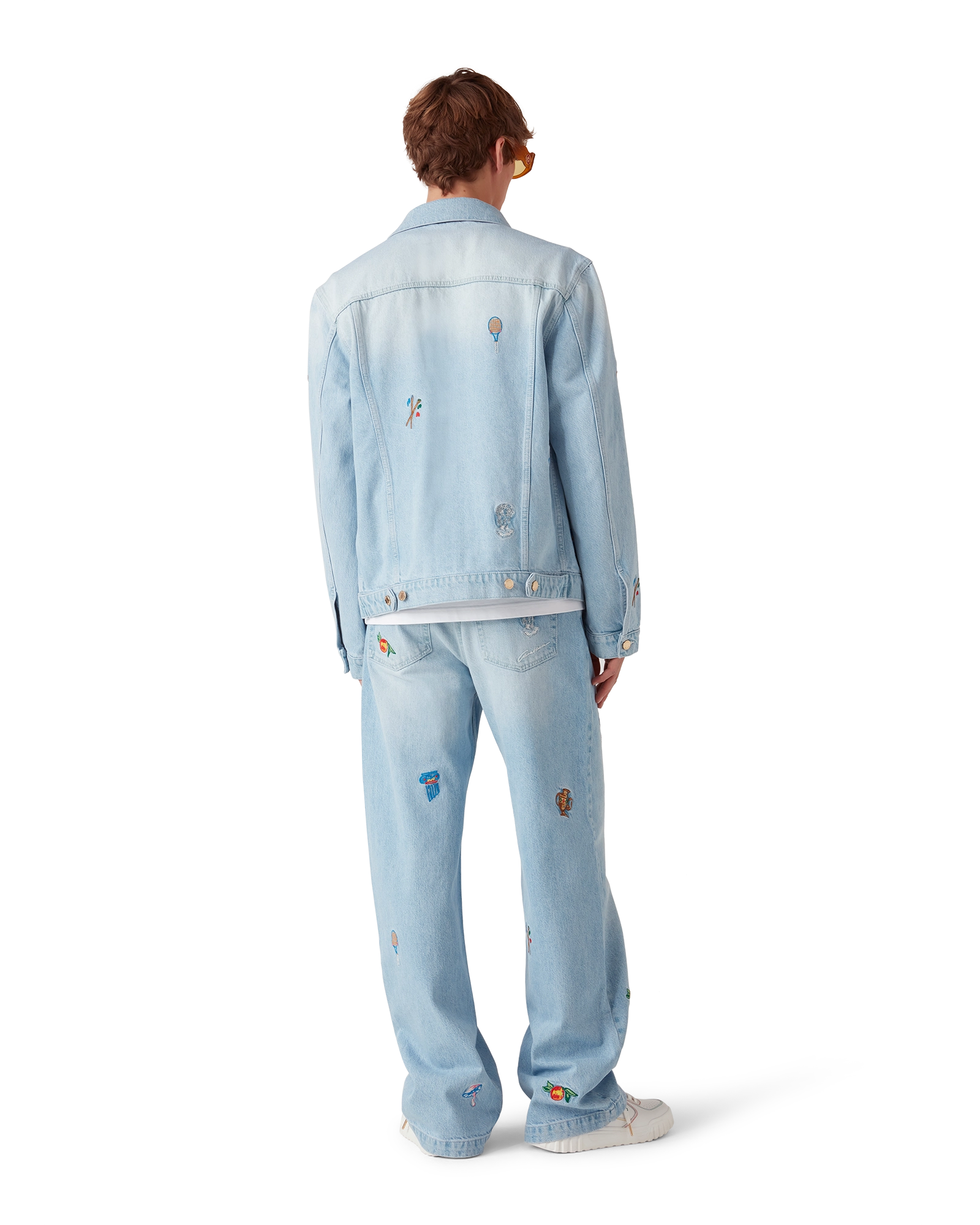 Embroidered Motif Jeans