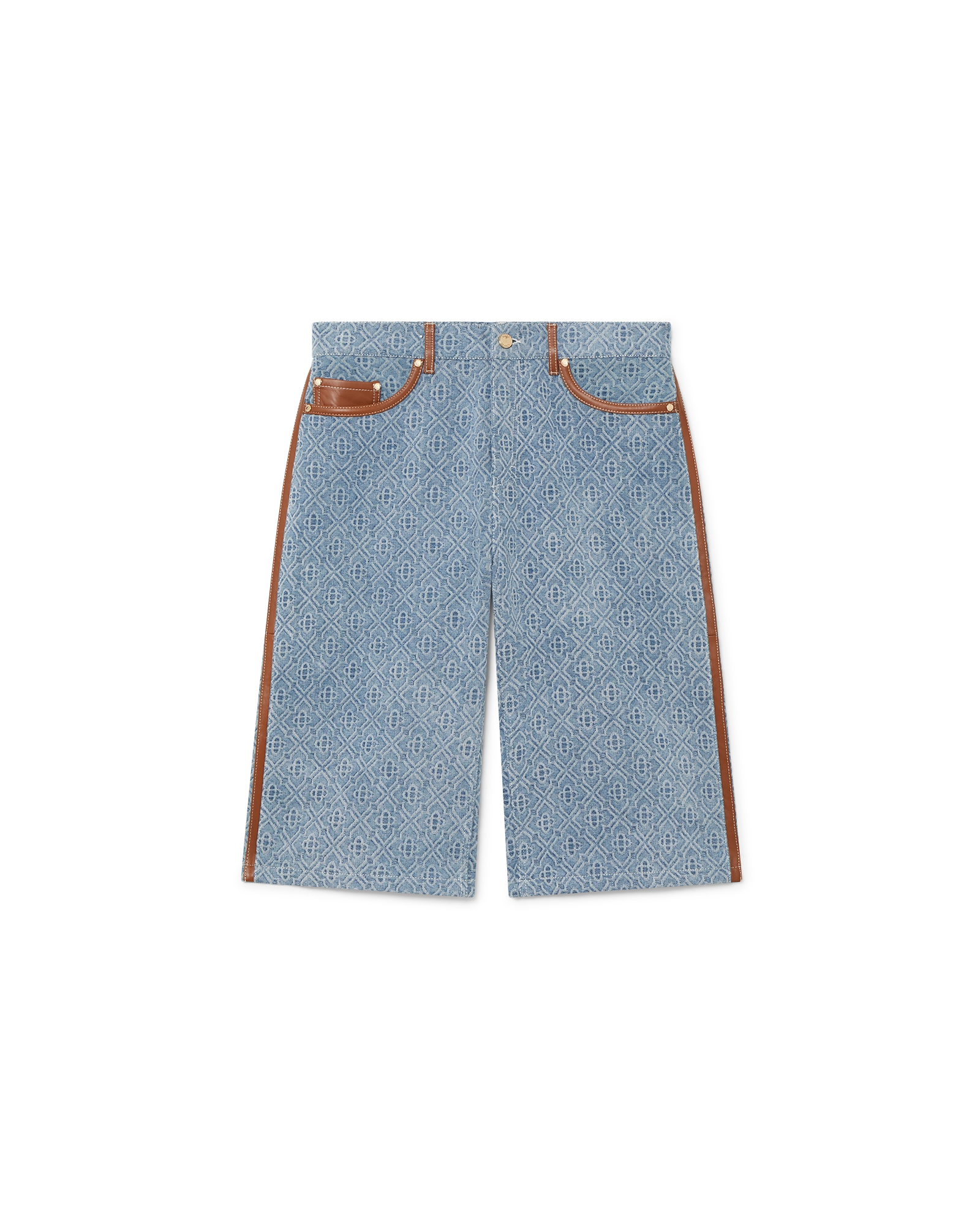 Monogram Jean Shorts