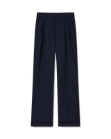 Wool Tailored Pleated Trousers