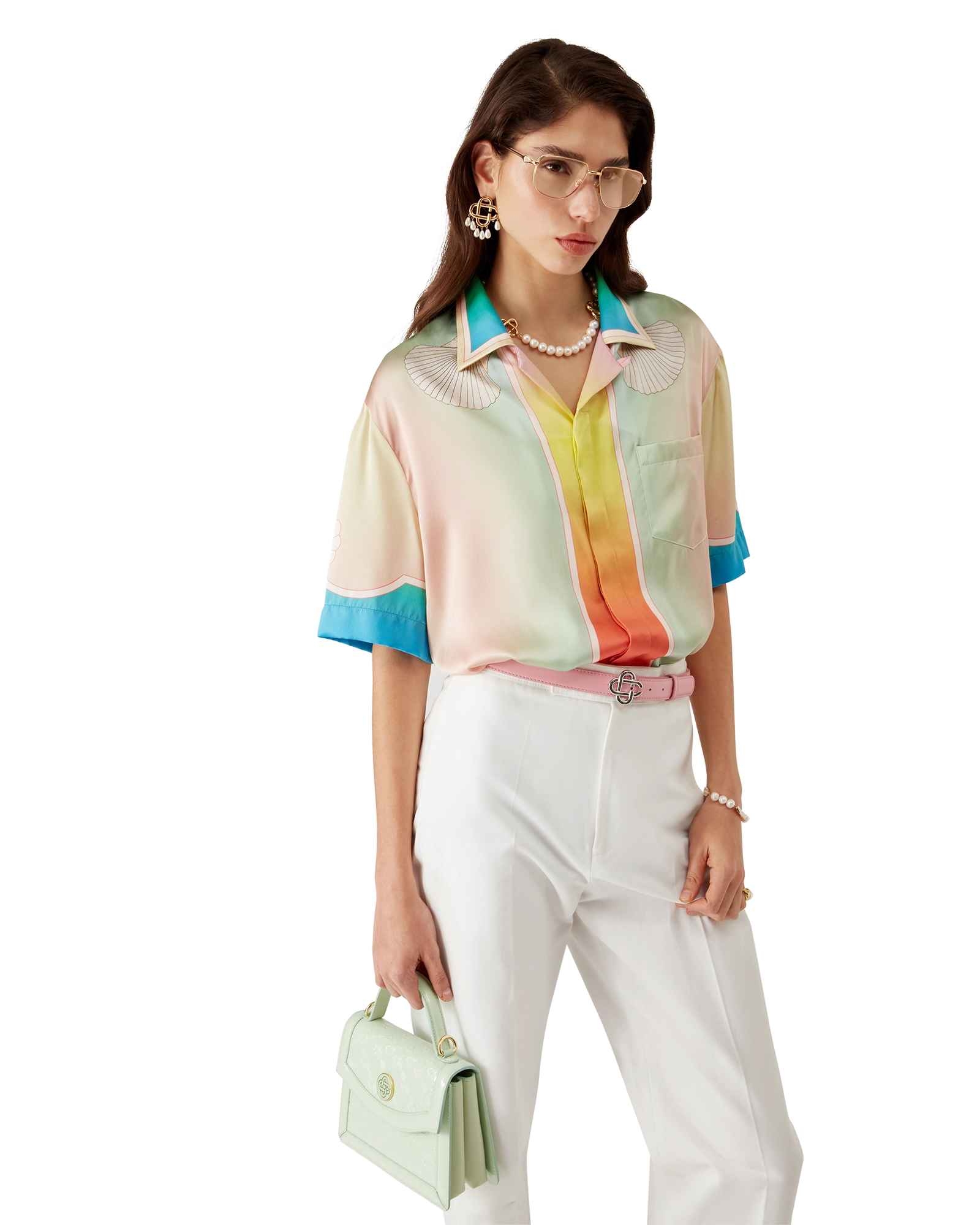 Lucid Dreams Short Sleeve Silk Shirt